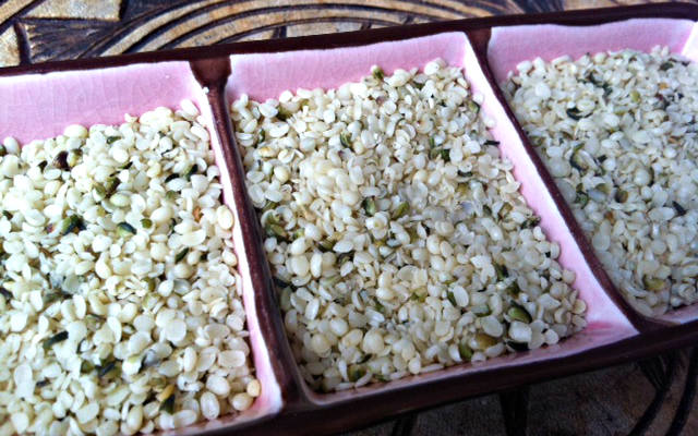 Geschälte Hanfsamen