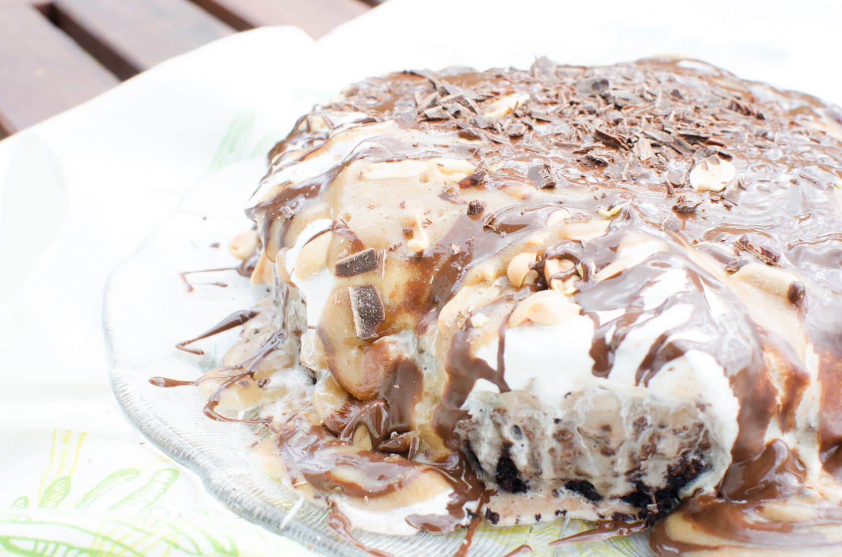 Snickers Ice Cream Cake