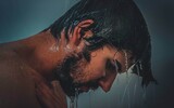 Mann Dusche