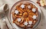 apfel karamell kuchen mit zimt sternen