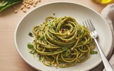 baerlauch pesto vollkorn spagetthi
