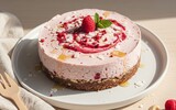 himbeer kokos cheesecake