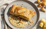 kartoffel strudel mit pfifferlingen