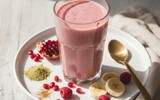 rosa smoothie schoene haut