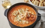 veganes tomaten kaese fondue