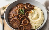 zwiebelrostbraten blumenkohl pueree