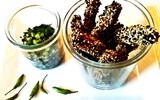 schwarz weisse seitan sticks